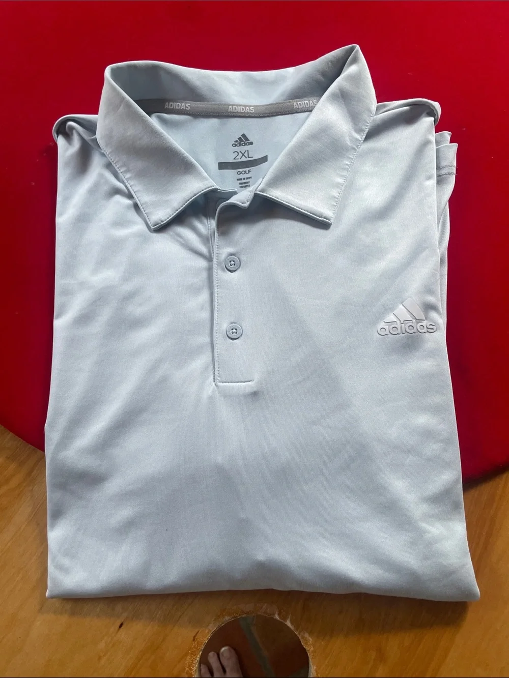 adidas Men’s Light Blue Golf Polo Shirt - 2XL